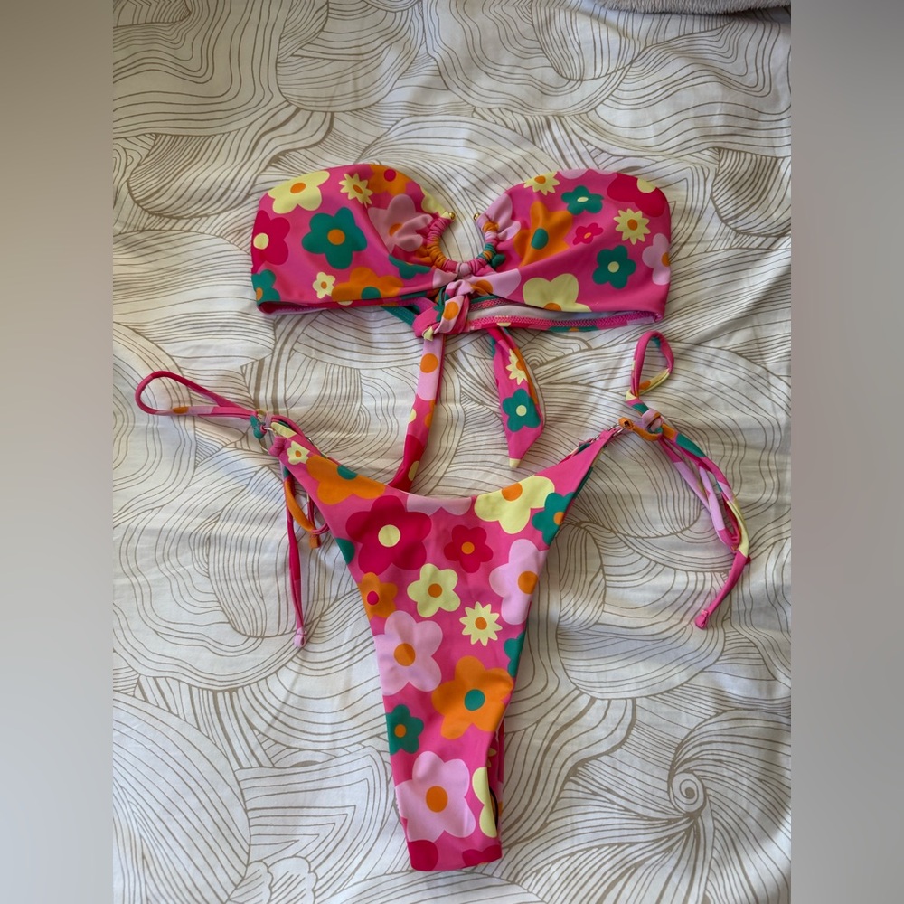 Floral Pink Bikini Set